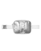 Silver Metallic Belt Bag