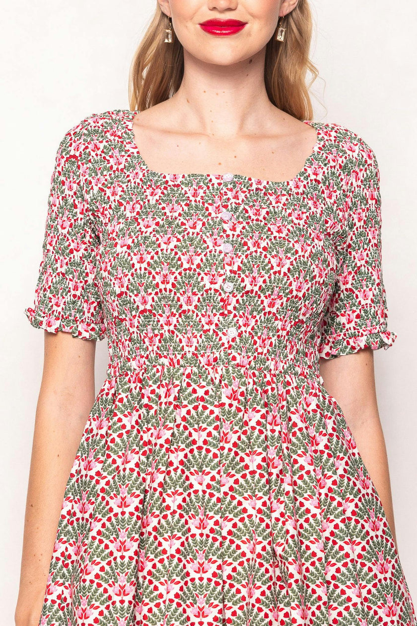 Parker Dress in Floral Fan