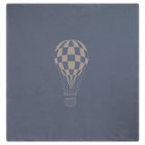Hot Air Balloon Checkered Knit Blanket