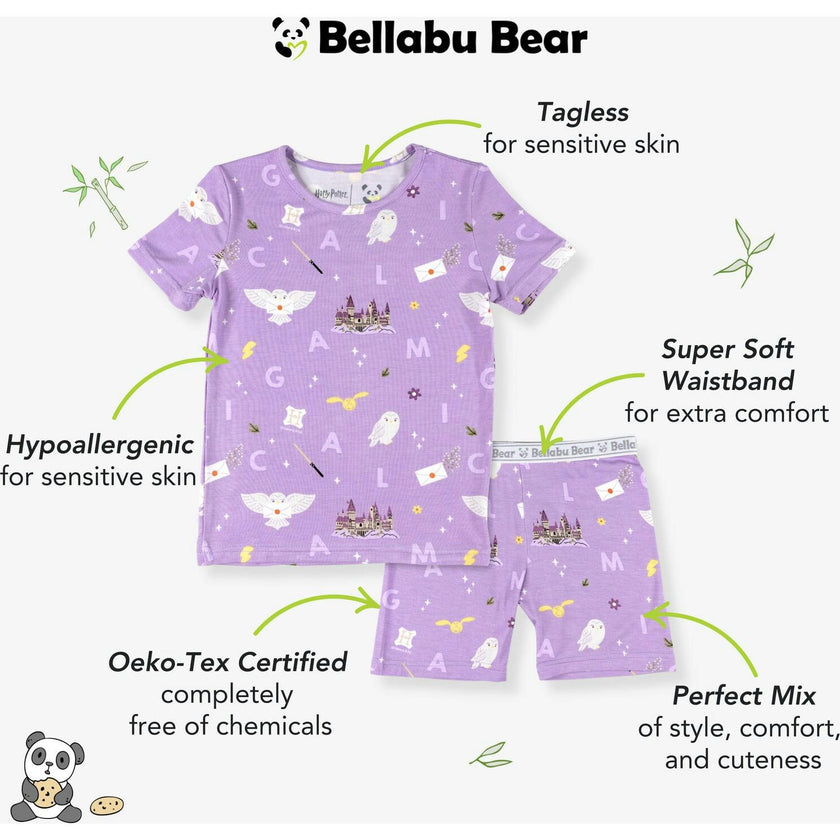 Hedwig's Magical Mail Bamboo Kids Pajama Short Set