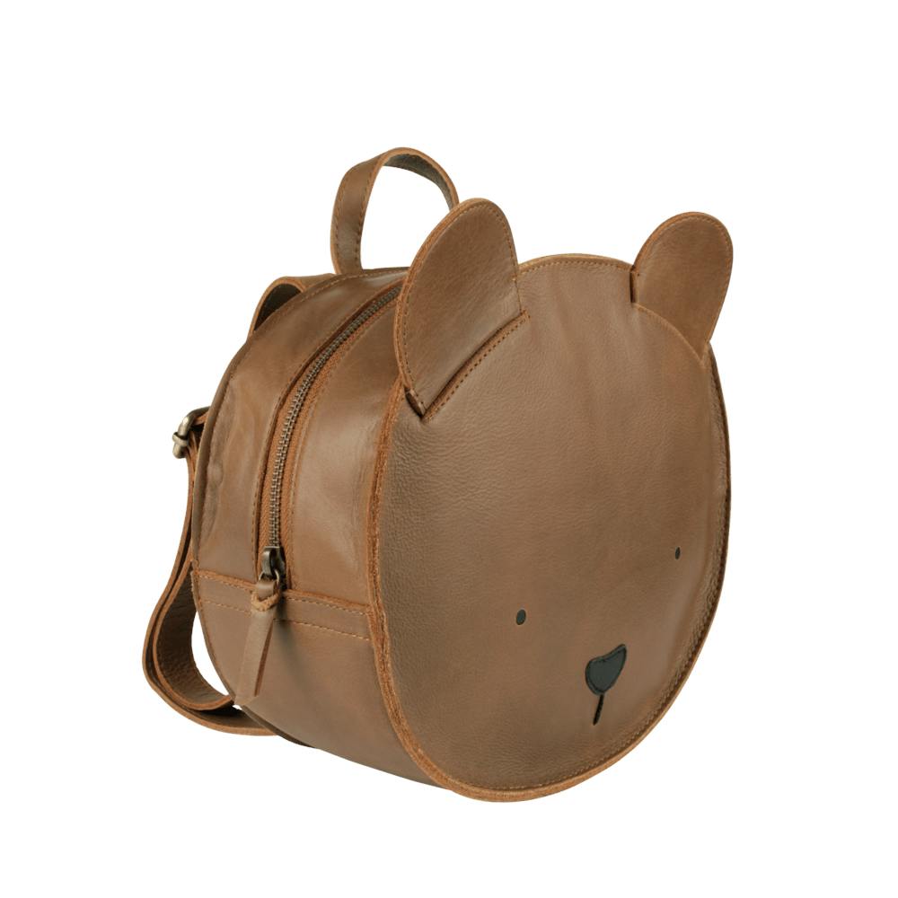 Umi Schoolbag | Bear | Cognac Classic Leather