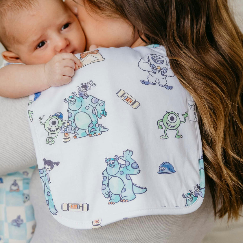 3 Pack Premium Burp Cloths - Monsters, Inc. Medley