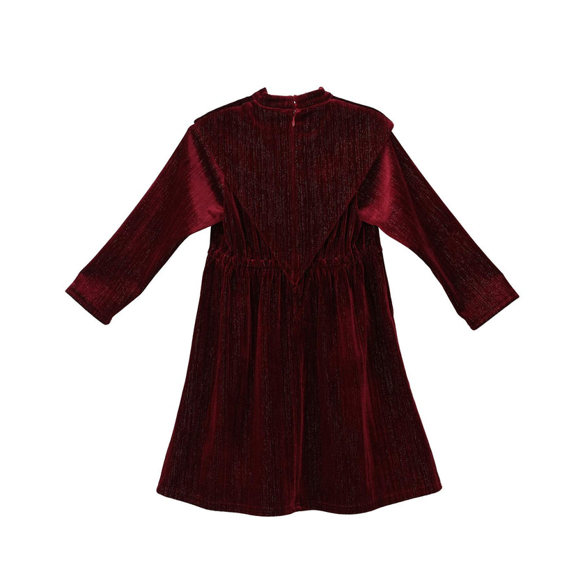 Leila dress (garnet velvet)