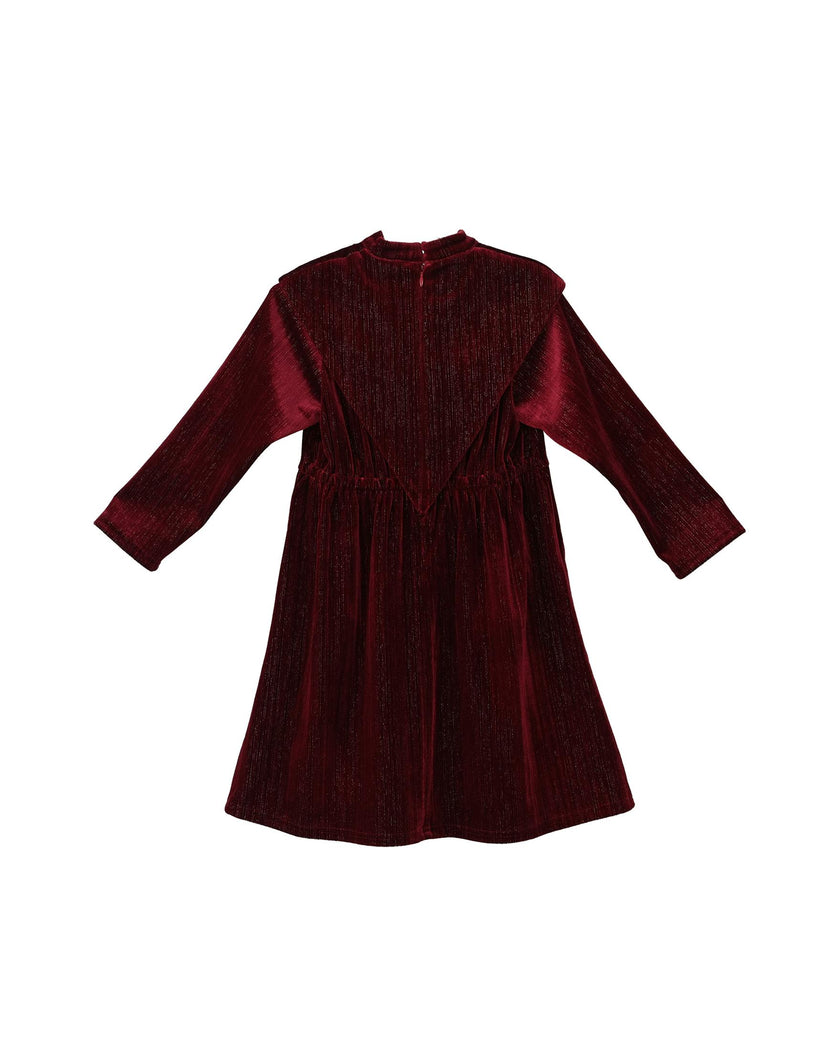 Leila dress (garnet velvet)