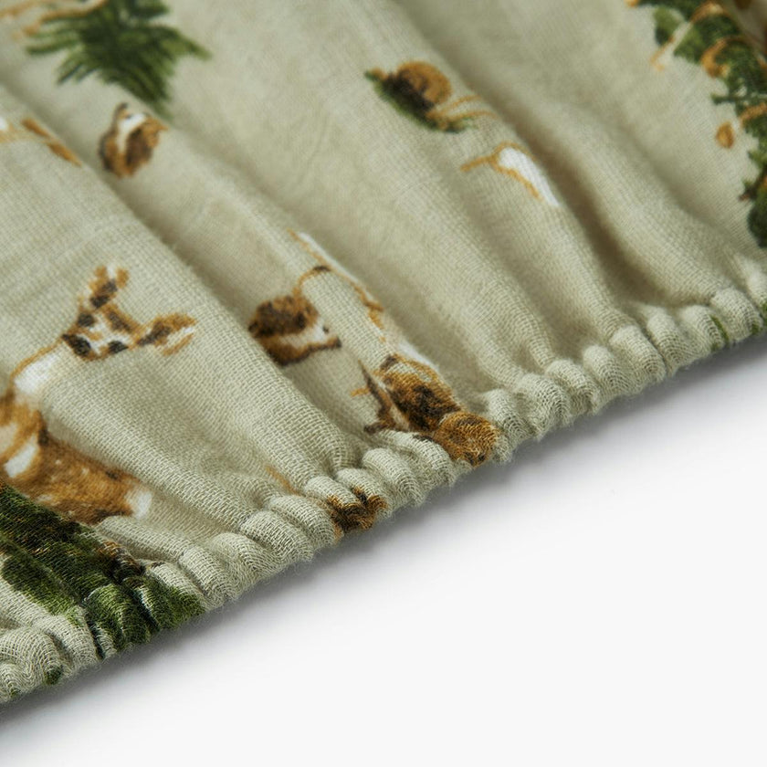 Forest Party Organic Cotton Crib Sheet