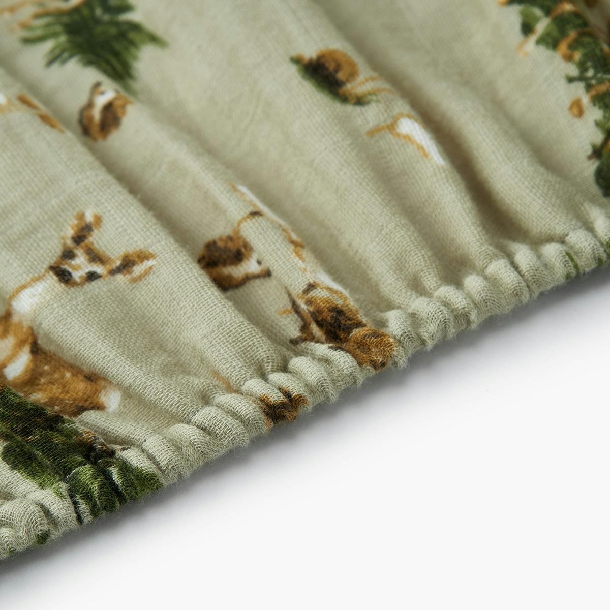 Forest Party Organic Cotton Crib Sheet