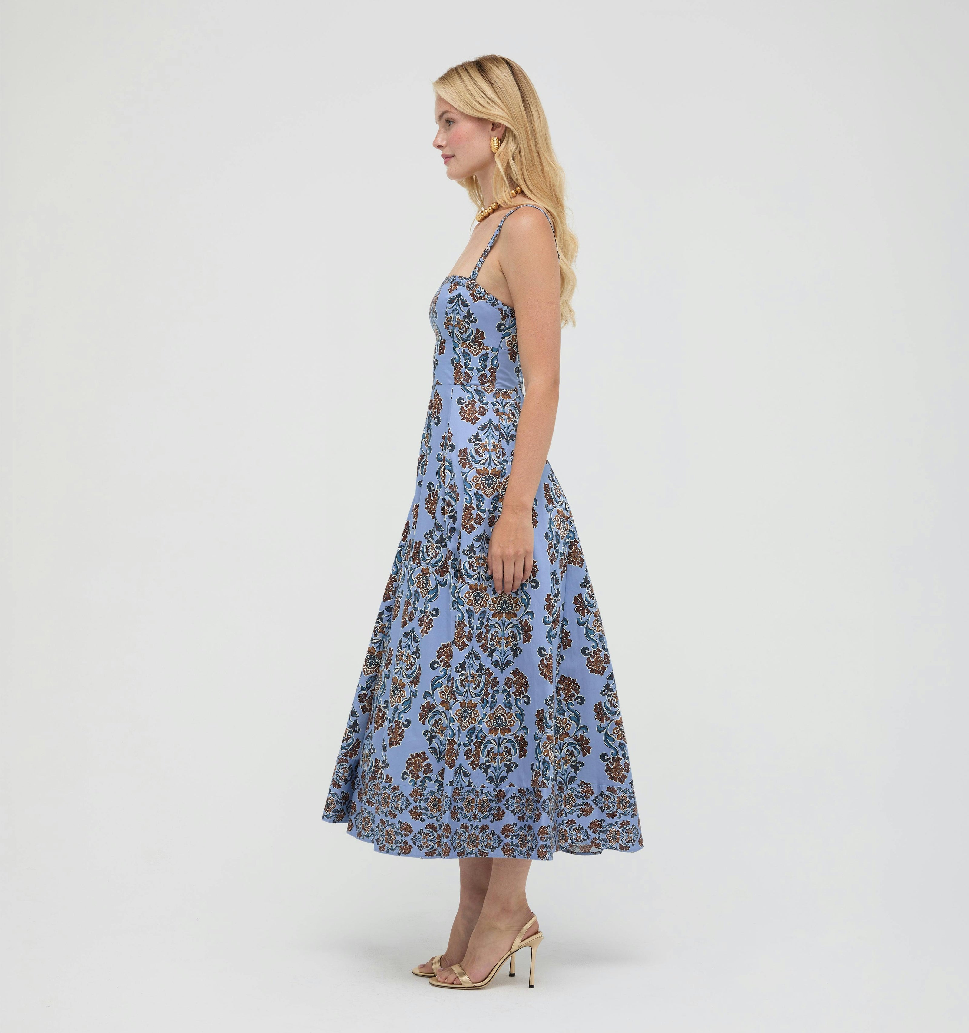 The Margot Dress -  Stowell Medallion Iris