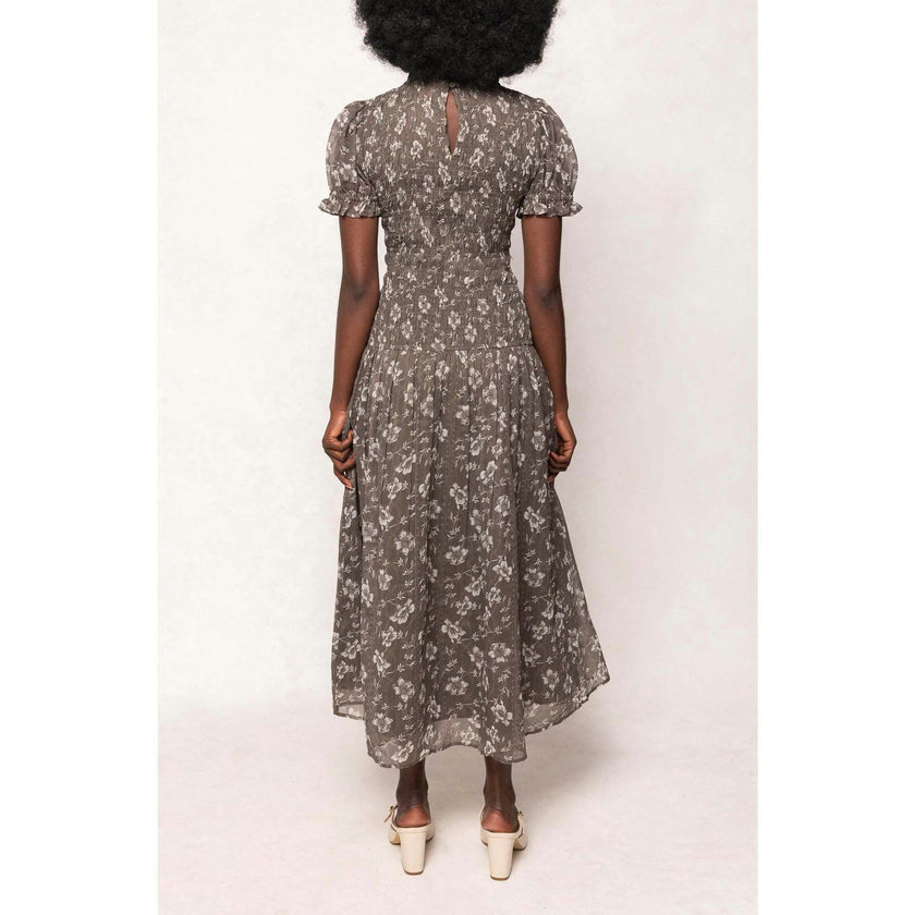 Jennifer Dress in Olive Blossom