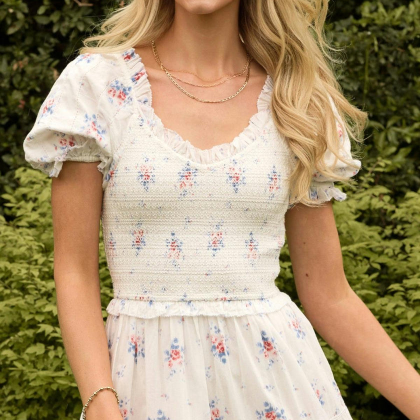 Emily Dress in Heritage Soft Ditsy Floral