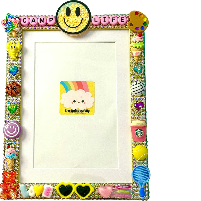 5x7 Rhinestone CAMP Frame, Custom
