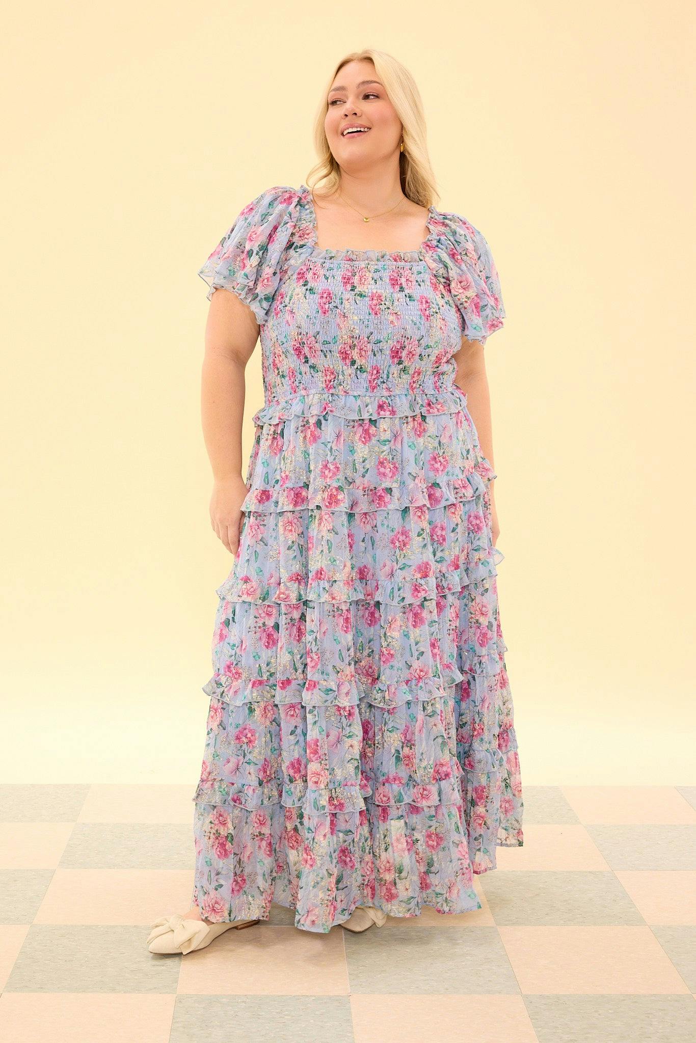 Winnie Dress in Peony Blossoms