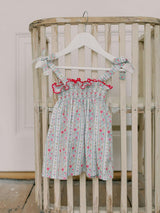 Fuchsia Pink Floral Stripe Ana Girl Top