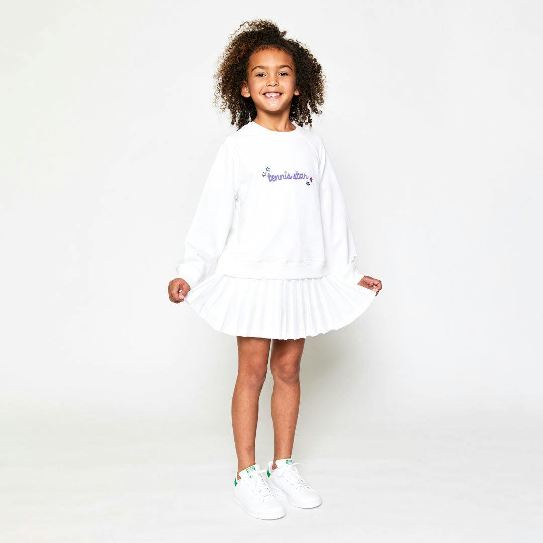 Long Raglan Sleeve Sweatshirt