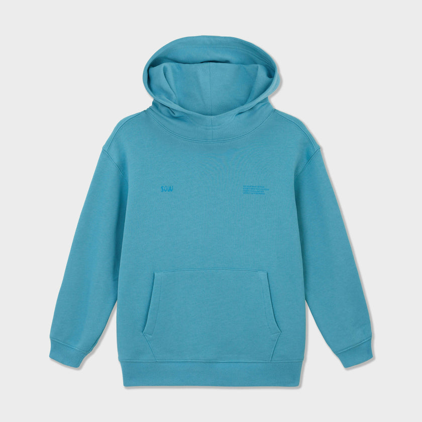 Relaxed Cotton Hoodie With Print