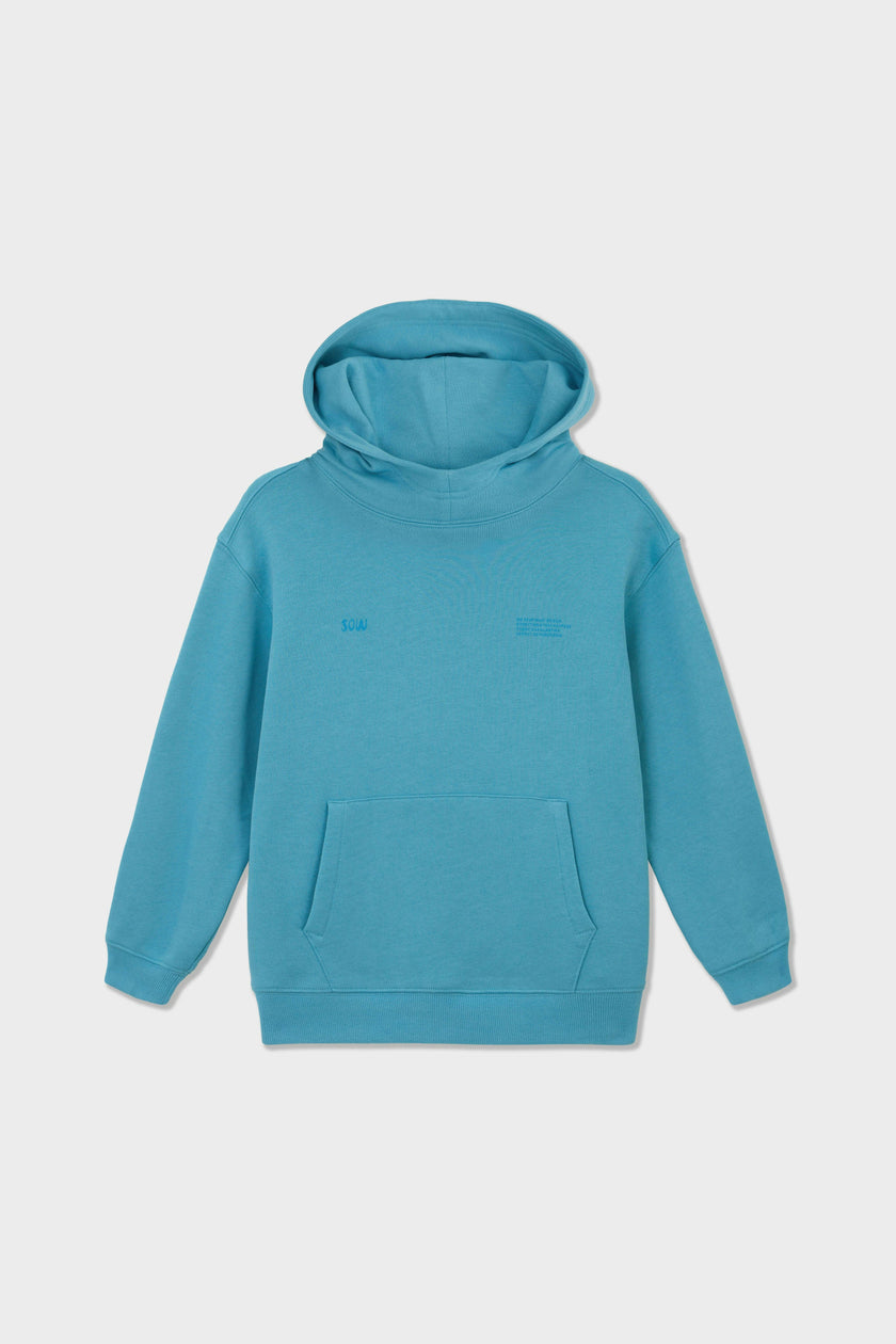 Relaxed Cotton Hoodie With Print
