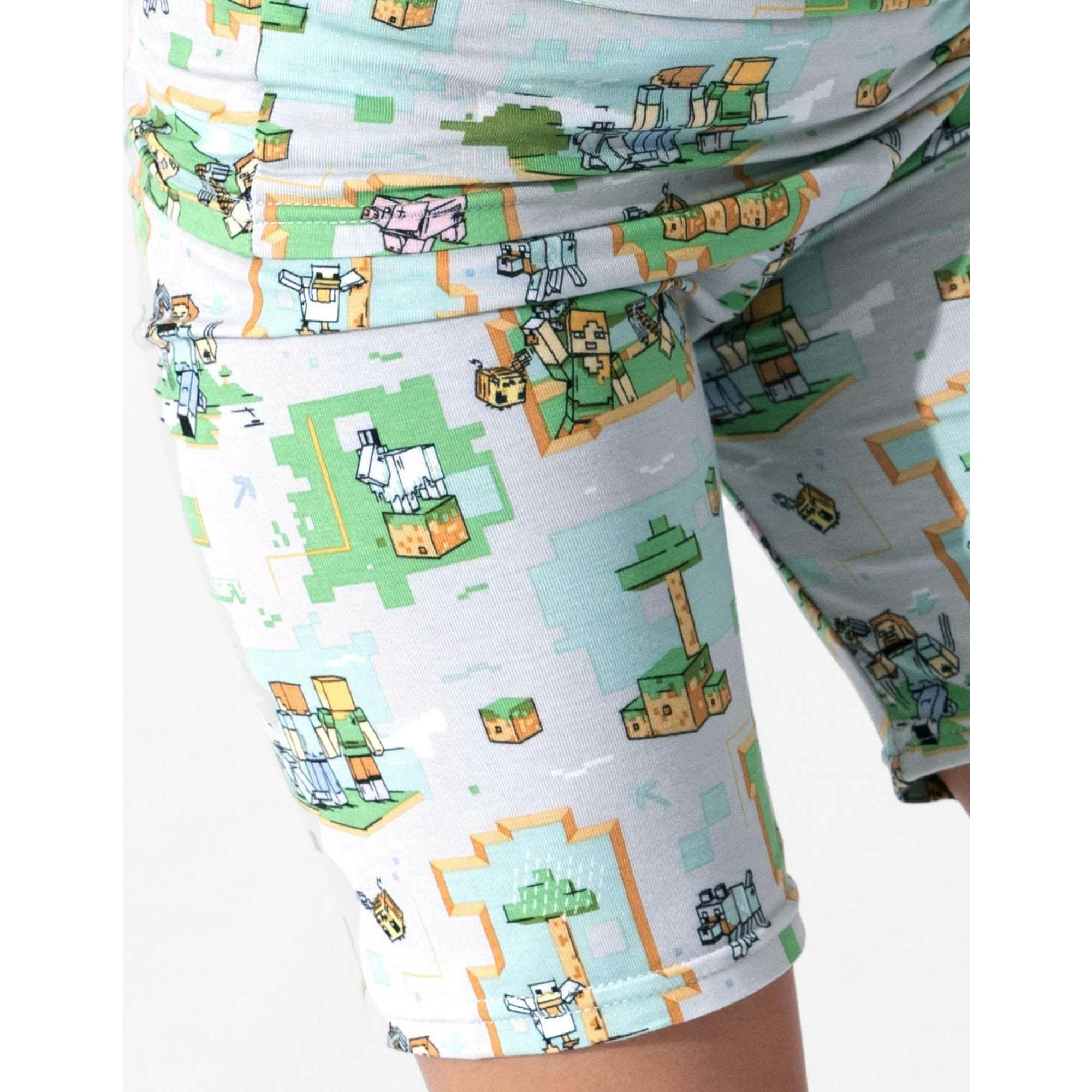 Minecraft Overworld Dreams Kids Pajama Short Set