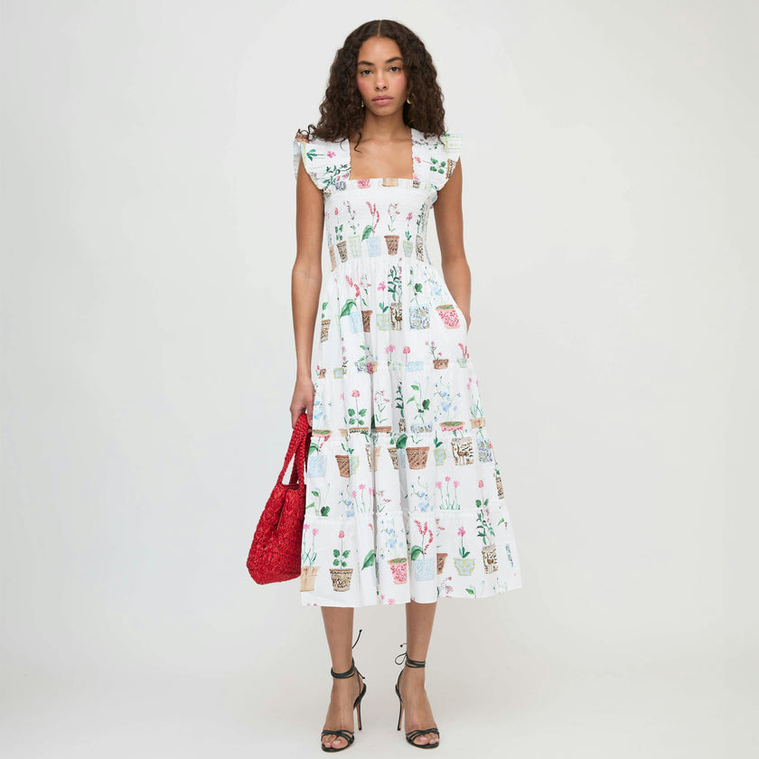 The Ellie Nap Dress - Flower Pots