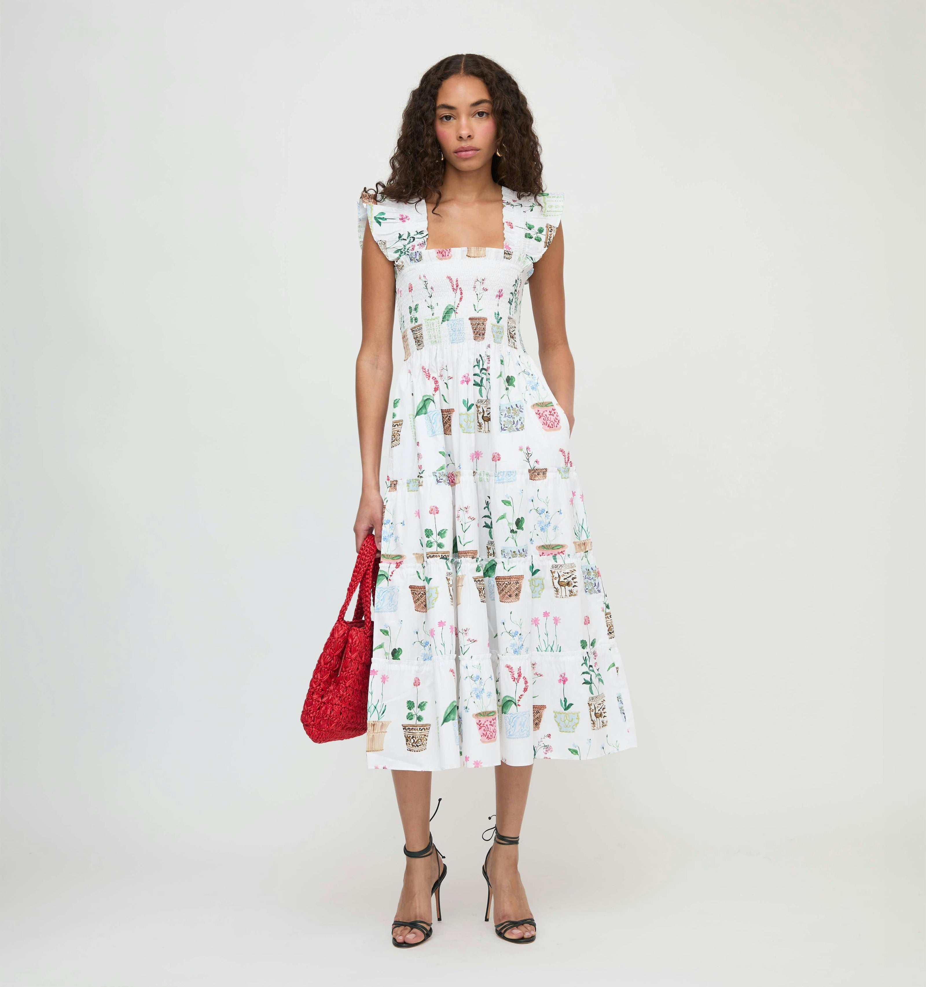 The Ellie Nap Dress - Flower Pots