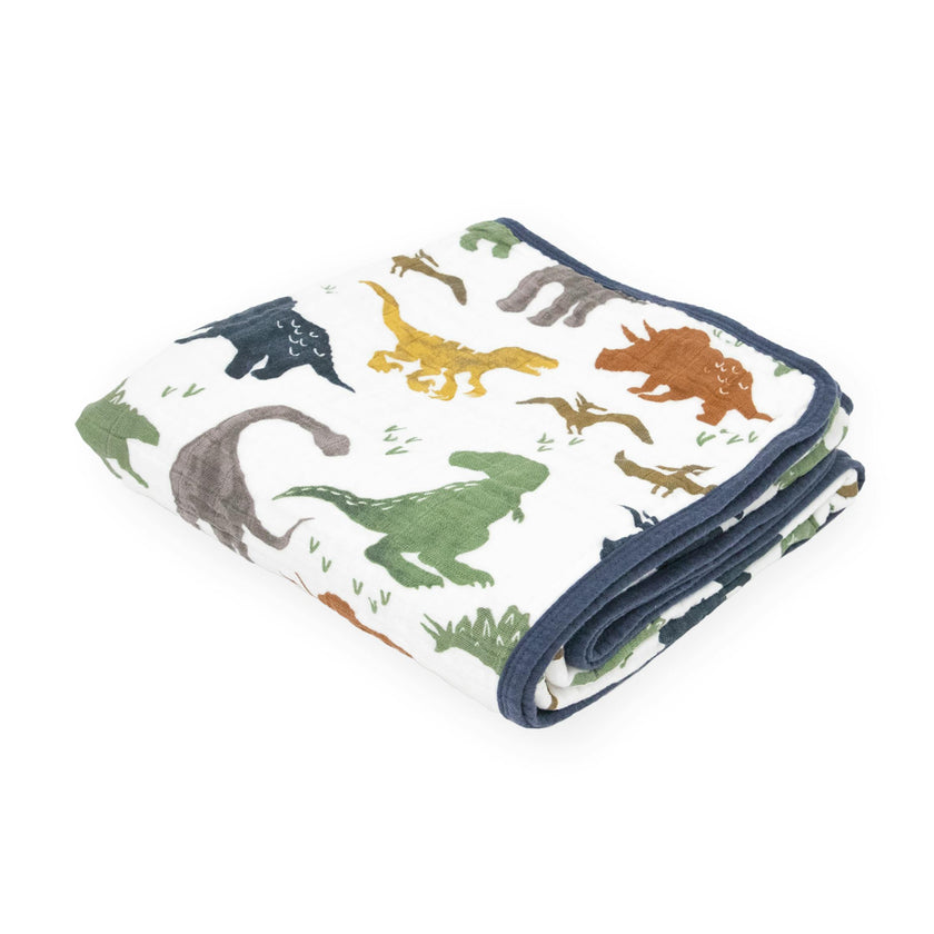 Original Cotton Muslin Quilt - Dino Friends