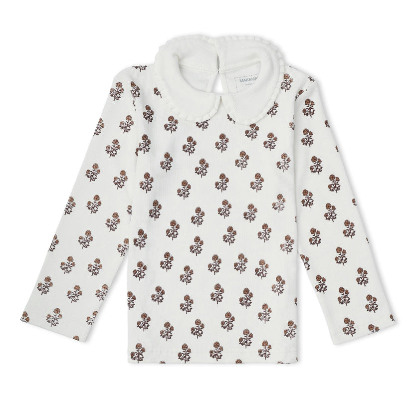 Organic Ruffle Collar Top & Legging Set - Loom