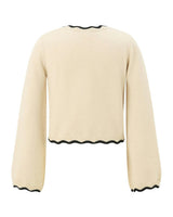 Carla Knit Cardigan, Crème