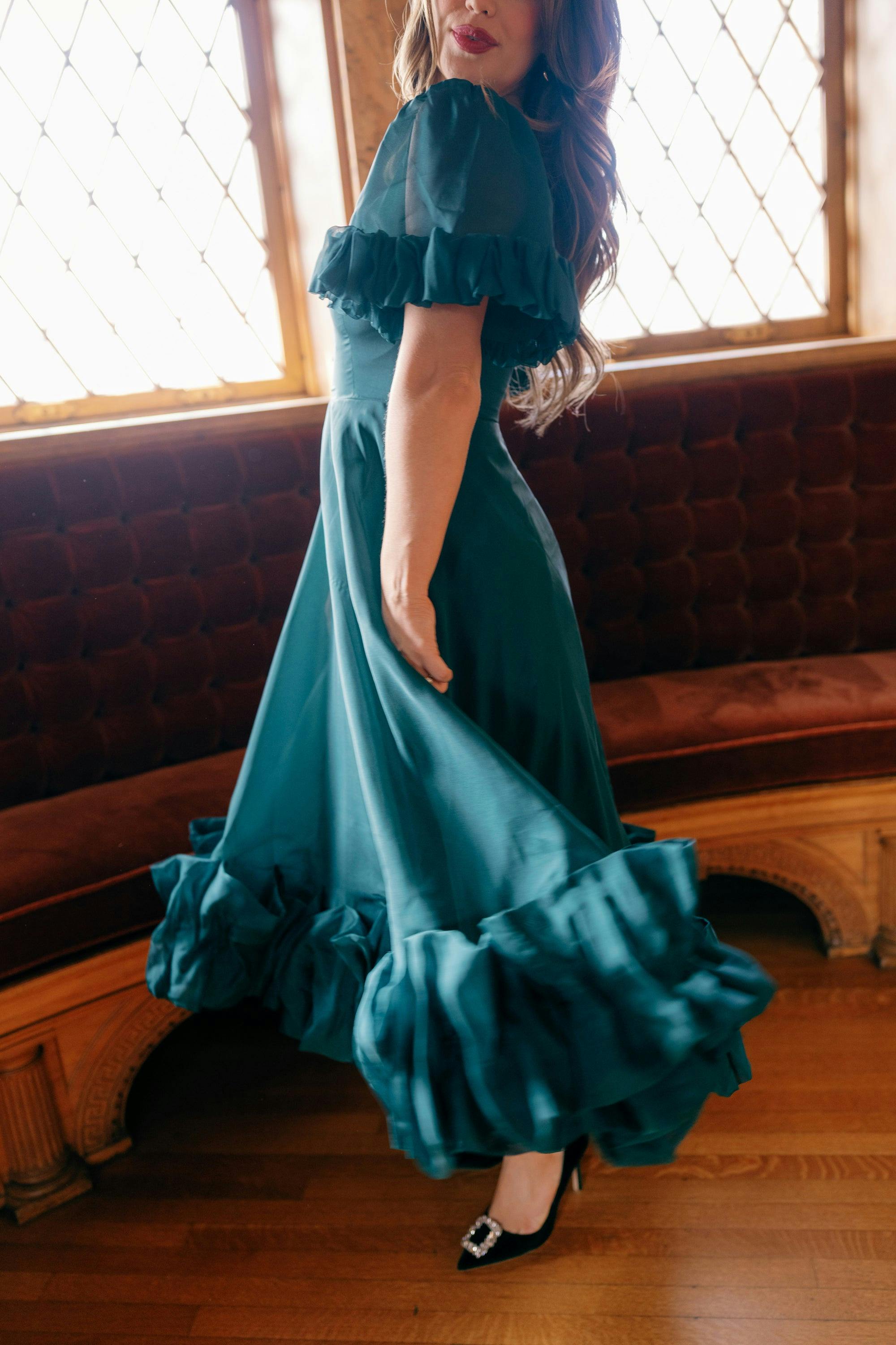 Kendy Dress in Emerald