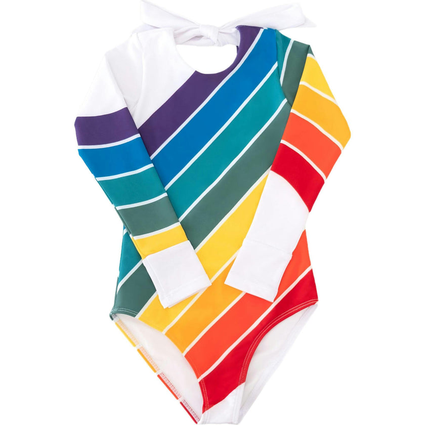 Forever Summer Rainbow One Piece Long Sleeve