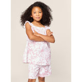 Girl's Twill Clara Short Set in Pink Timeless Toile