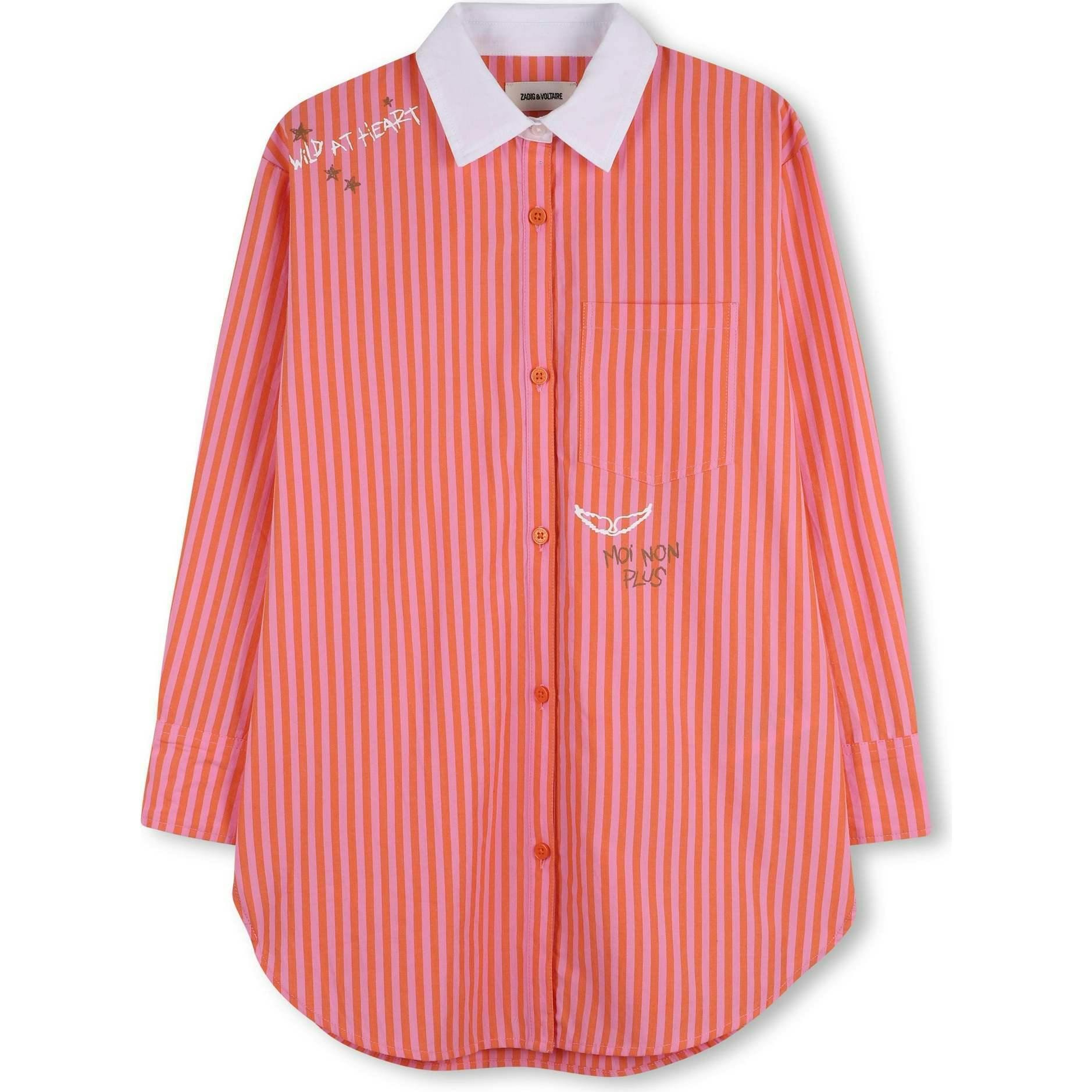 ZADIG & VOLTAIRE Wild at Heart Dress - Pink Orange