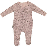 Elegant Floral Footie and Beanie Set