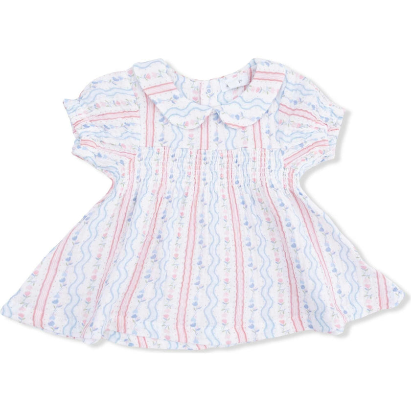 Tulip Stripe - Smocked Dress Set