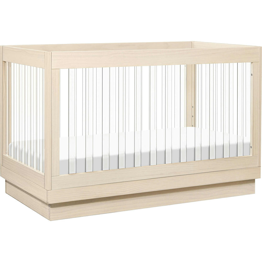 Harlow Acrylic 3-In-1 Convertible Crib With Toddler Bed Conversion Kit