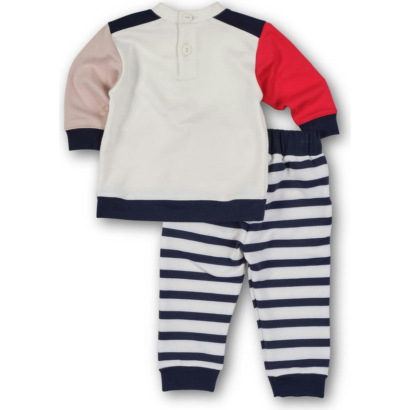 French Terry Knit Set With Saliboats