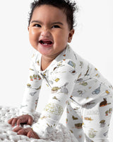 Bunny Garden Bamboo Convertible Footie
