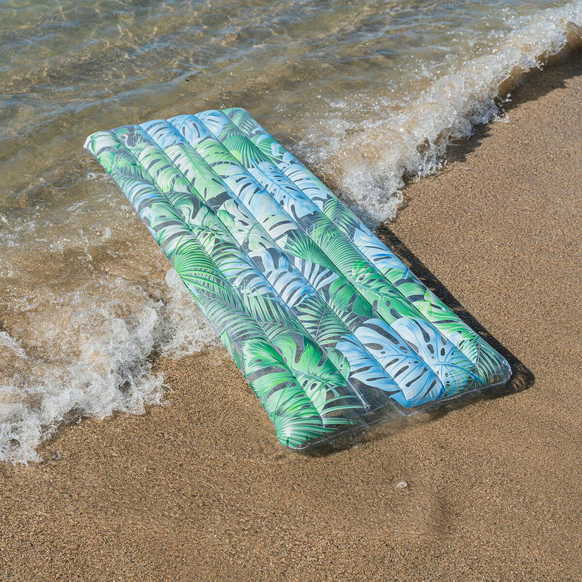 Resort Collection Deluxe Pool Raft 74 x 30" with Tropical Print