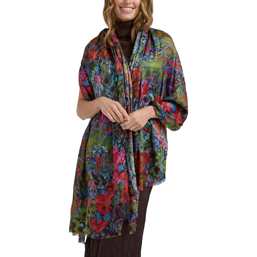 Autumn Floral Printed Scarf