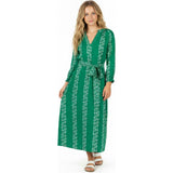 Anouk Women's Kaftan Jungle Seashells, Green