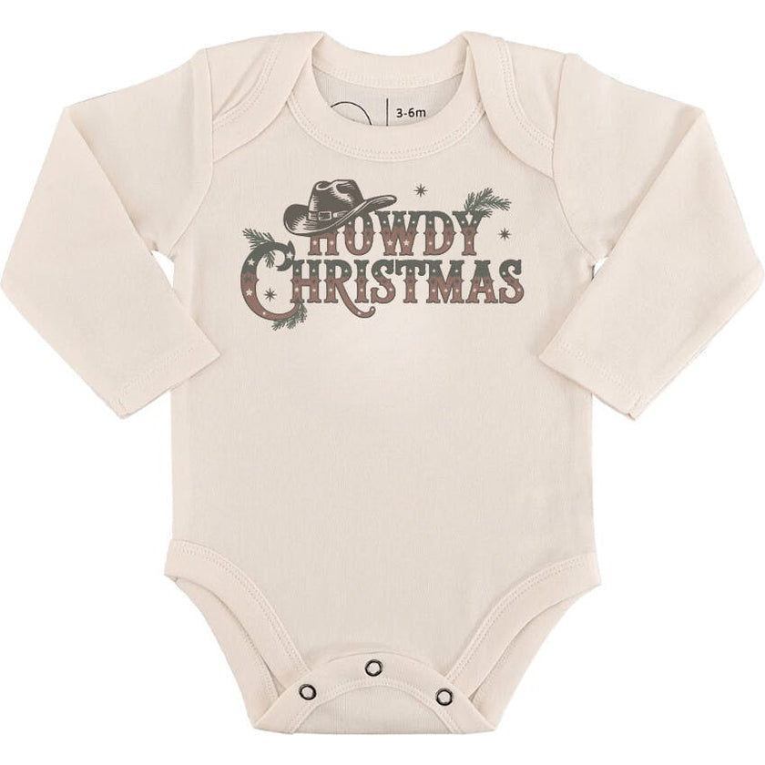 long sleeve graphic bodysuit | howdy christmas