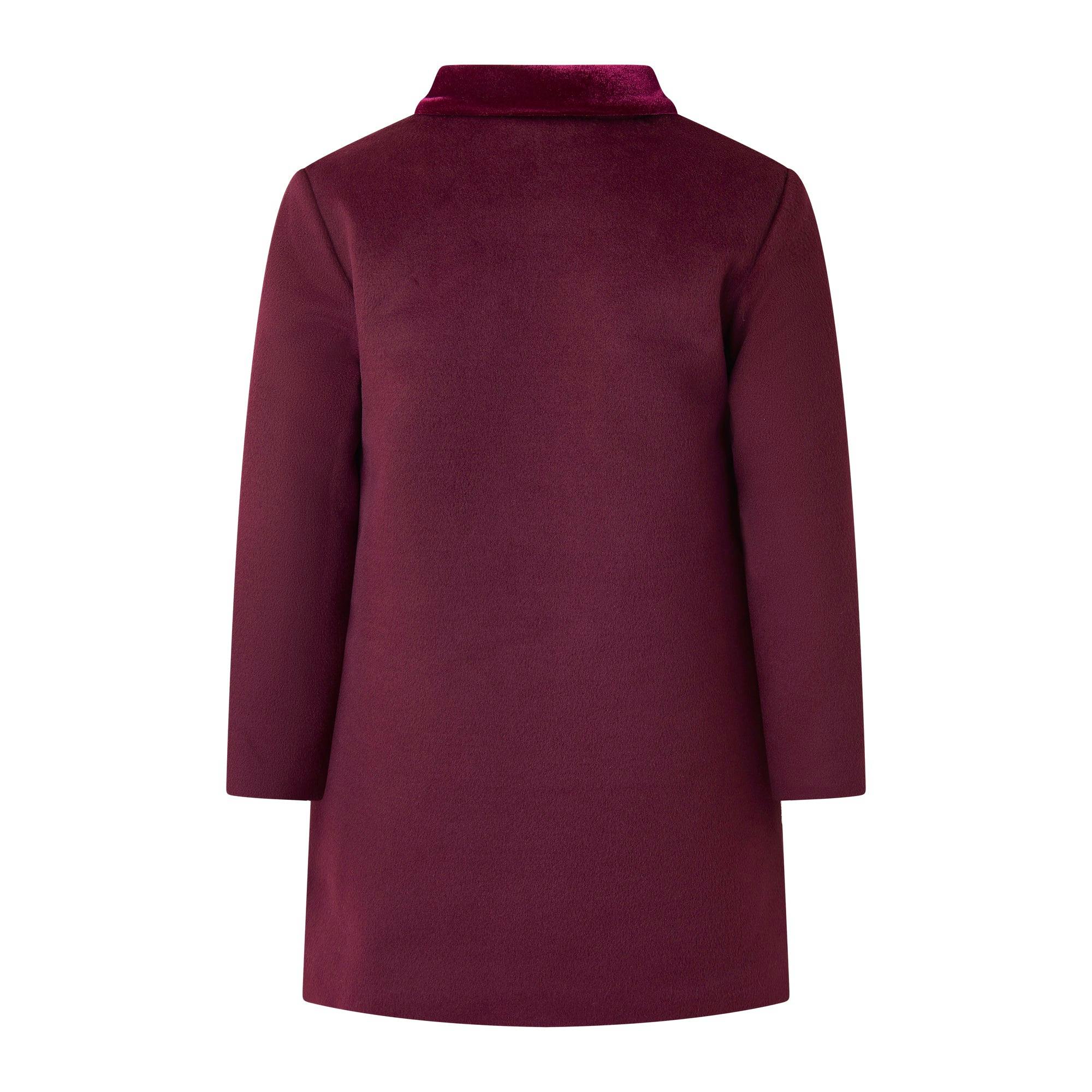 Burgundy Dress Coat