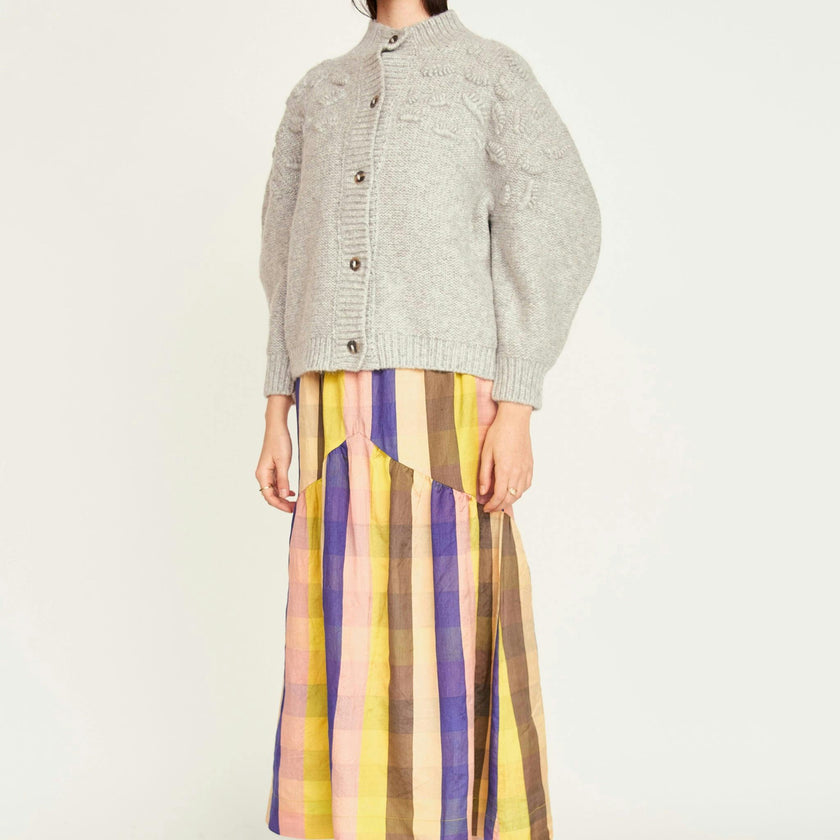 Cusco Shell Cardigan in Dove Grey