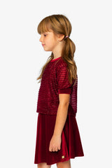 Fake Layering Top & Cami Red