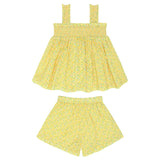 girls petite fleur top and short set