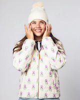 Kids Puffer Jacket in Winter White Marigold