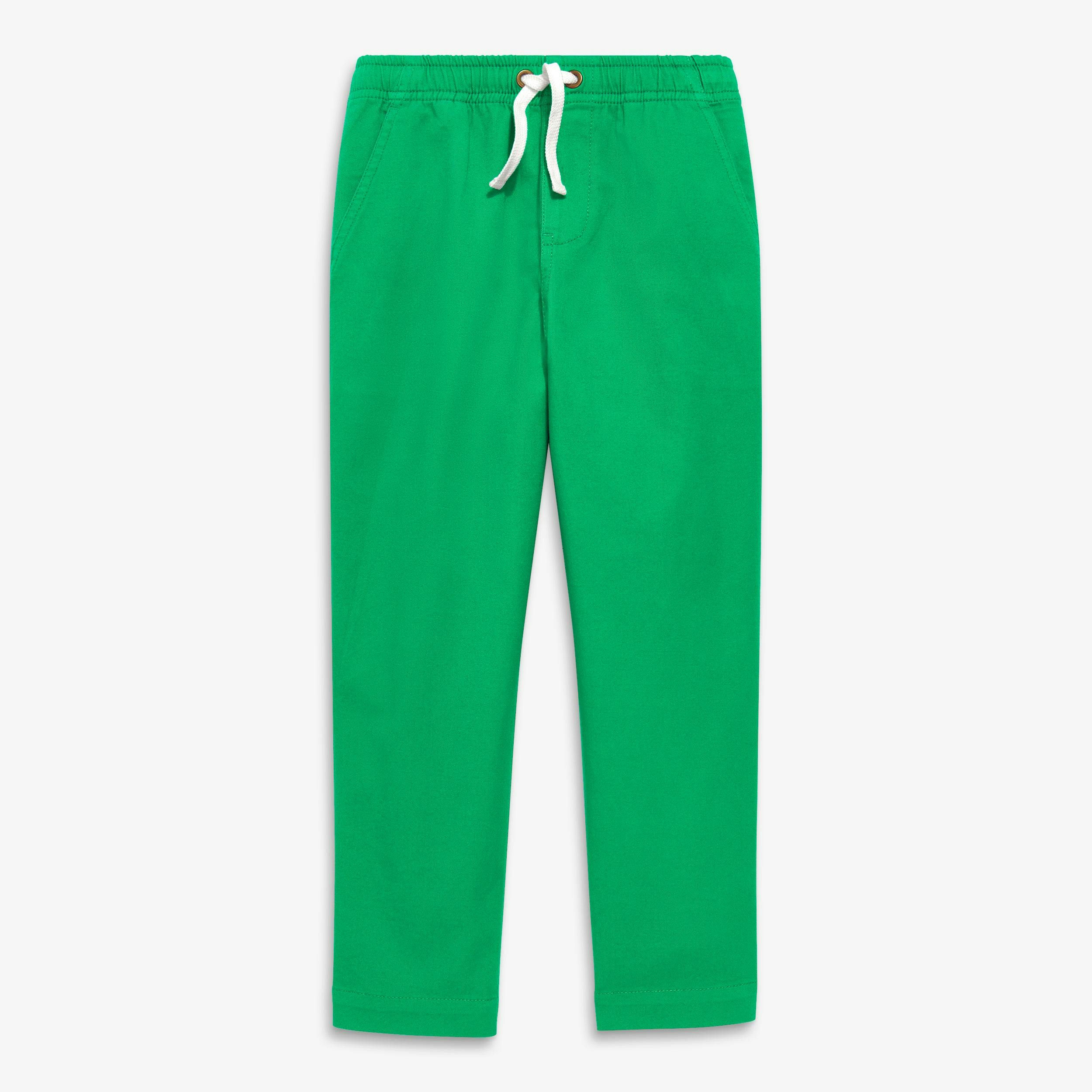 Kids stretch chino drawstring pant