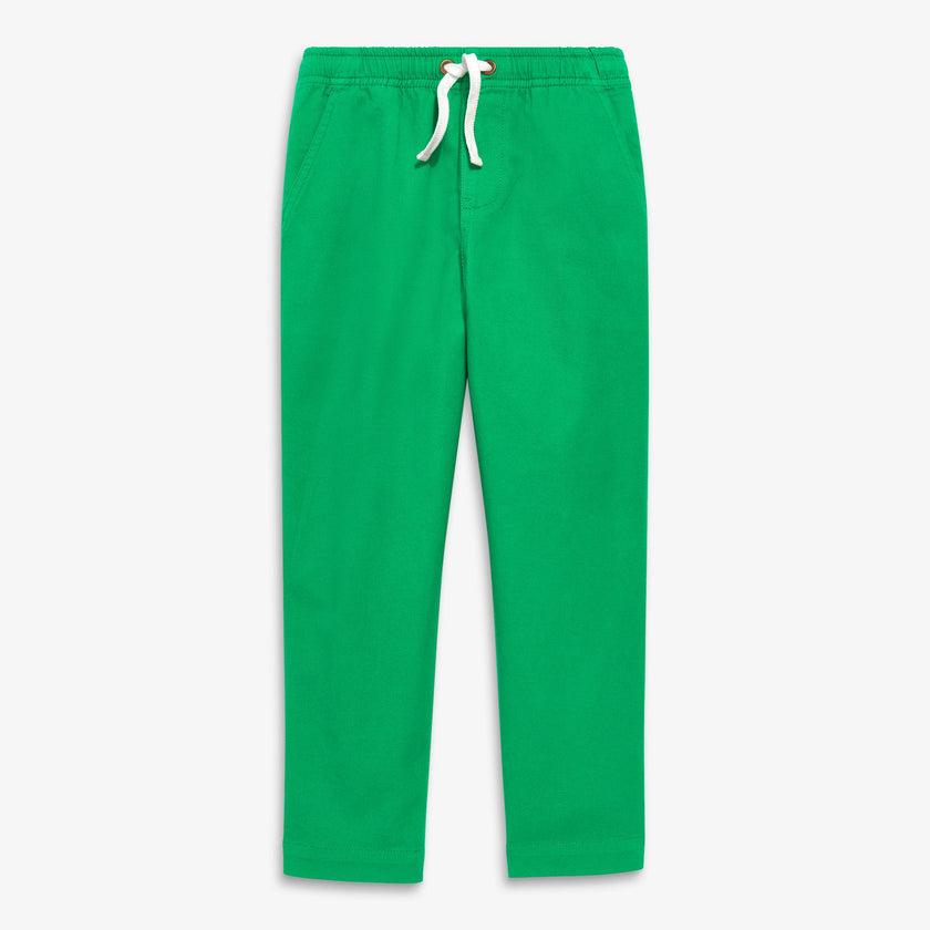 Kids stretch chino drawstring pant