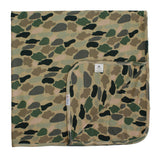 Classic Camo Waffle Knit Luxury Bamboo Blanket