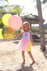 Rainbow Heart Tulle Dress