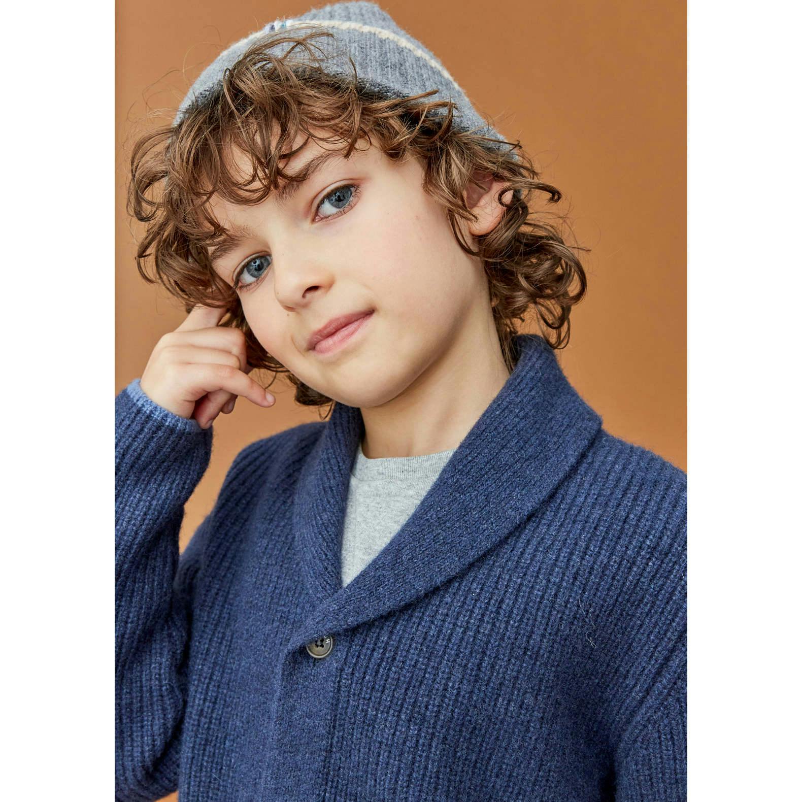 Merino Cashmere Ribbed Rolled-Up Beanie