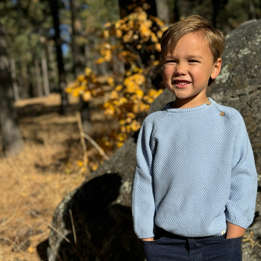 ROAN Pale Blue Sweater