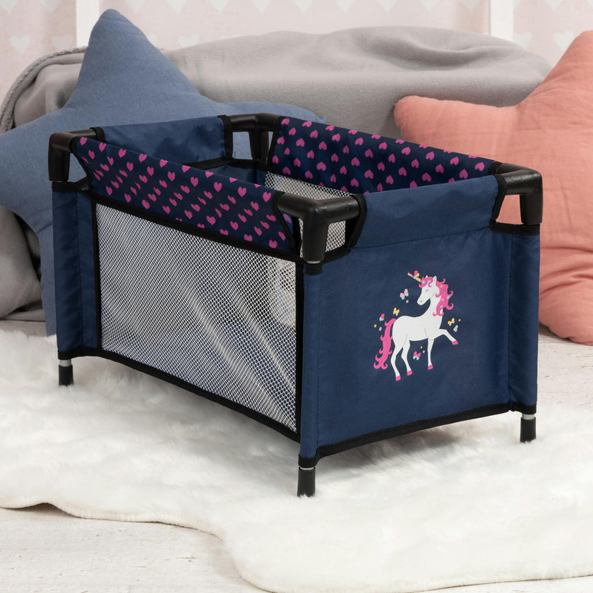 Bayer Design Dolls: Travel Set - Navy-Pink-Unicorn